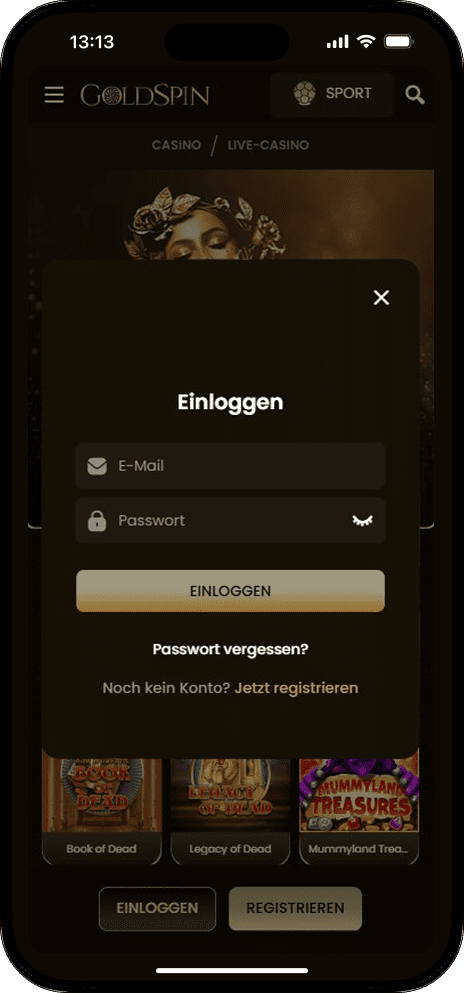 GoldSpin Casino Login